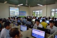 Trong ảnh: Ban Tổ chức Cuộc thi trực tuyến tìm hiểu pháp luật dành cho học sinh THPT năm 2017 của tỉnh tổ chức Hội nghị tập huấn cho giáo viên các trường THPT trên địa bàn tỉnh