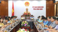 Quang cảnh Hội nghị tại điểm cầu tỉnh Bình Định