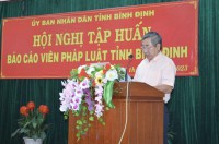 Hội nghị tập huấn Báo cáo viên pháp luật tỉnh Bình Định