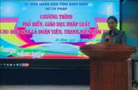 Phổ biến, giáo dục pháp luật cho học sinh Trường THPT số 3 An Nhơn