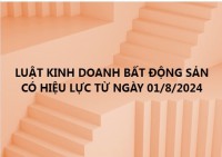 Từ ngày 01/8/2024, cá nhân kinh doanh dịch vụ môi giới bất động sản phải thành lập doanh nghiệp