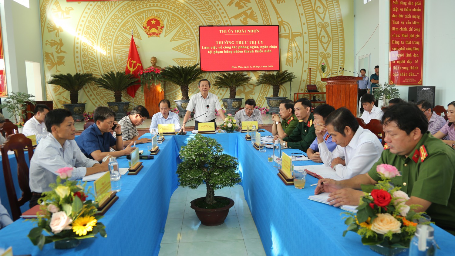 Hoài Nhơn bàn giải pháp phòng chống tội phạm băng nhóm trong thanh thiếu niên