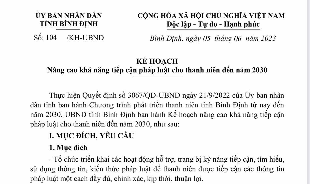 Nâng cao khả năng tiếp cận pháp luật cho thanh niên