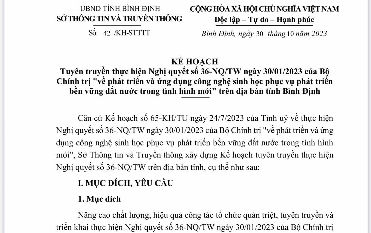 Tuyên truyền về phát triển và ứng dụng công nghệ sinh học phục vụ phát triển bền vững đất nước trong tình hình mới