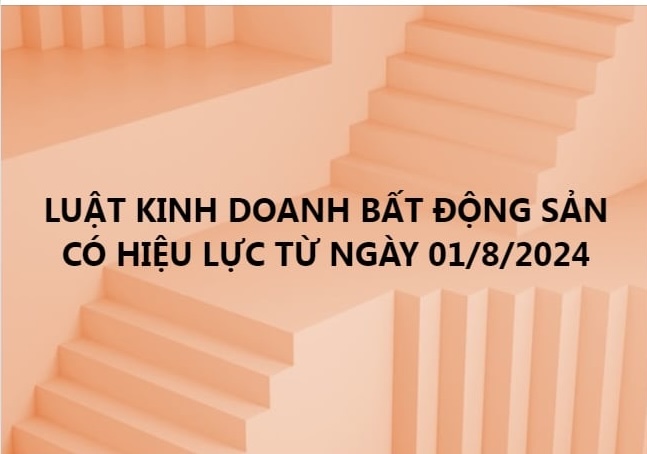 Từ ngày 01/8/2024, cá nhân kinh doanh dịch vụ môi giới bất động sản phải thành lập doanh nghiệp