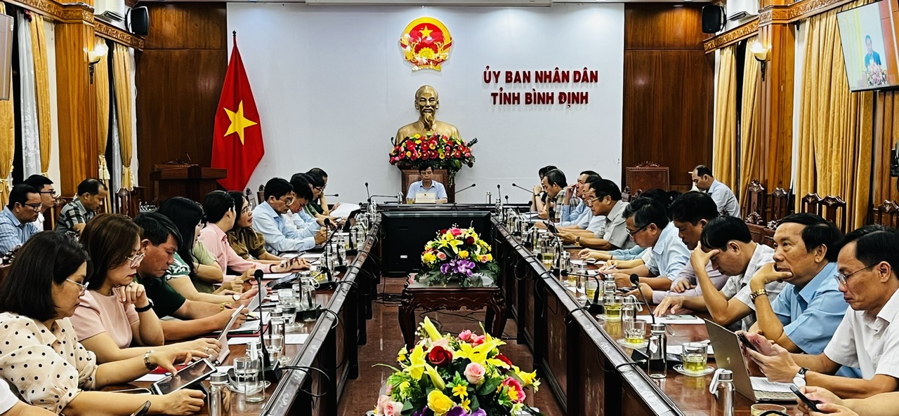 Quang cảnh Hội nghị tại điểm cầu Bình Định