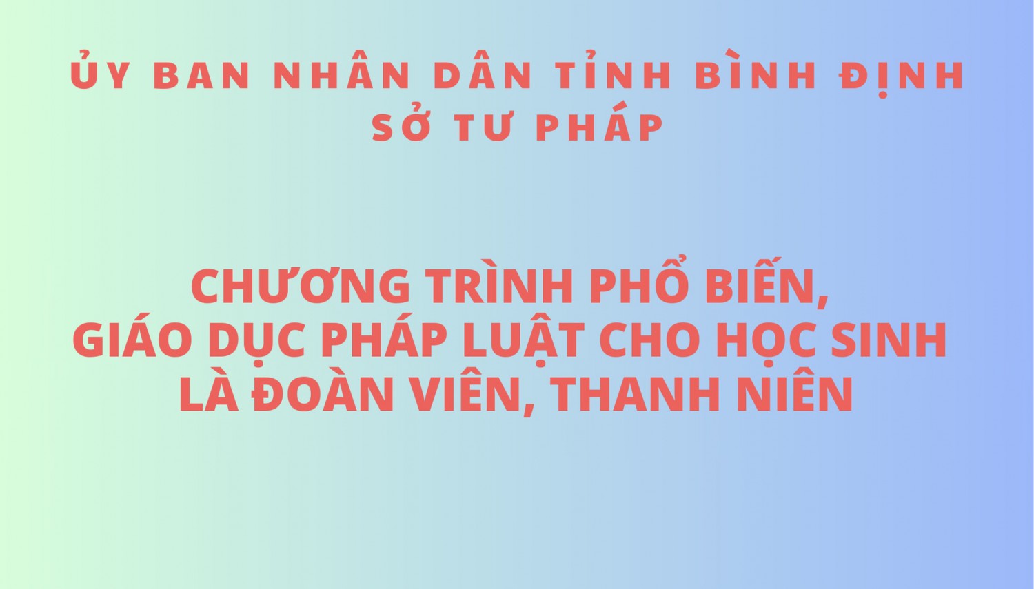 Sẽ tổ chức Chương trình phổ biến, giáo dục pháp luật cho học sinh là đoàn viên, thanh niên năm 2024 tại 03 trường THPT trên địa bàn huyện Tuy Phước